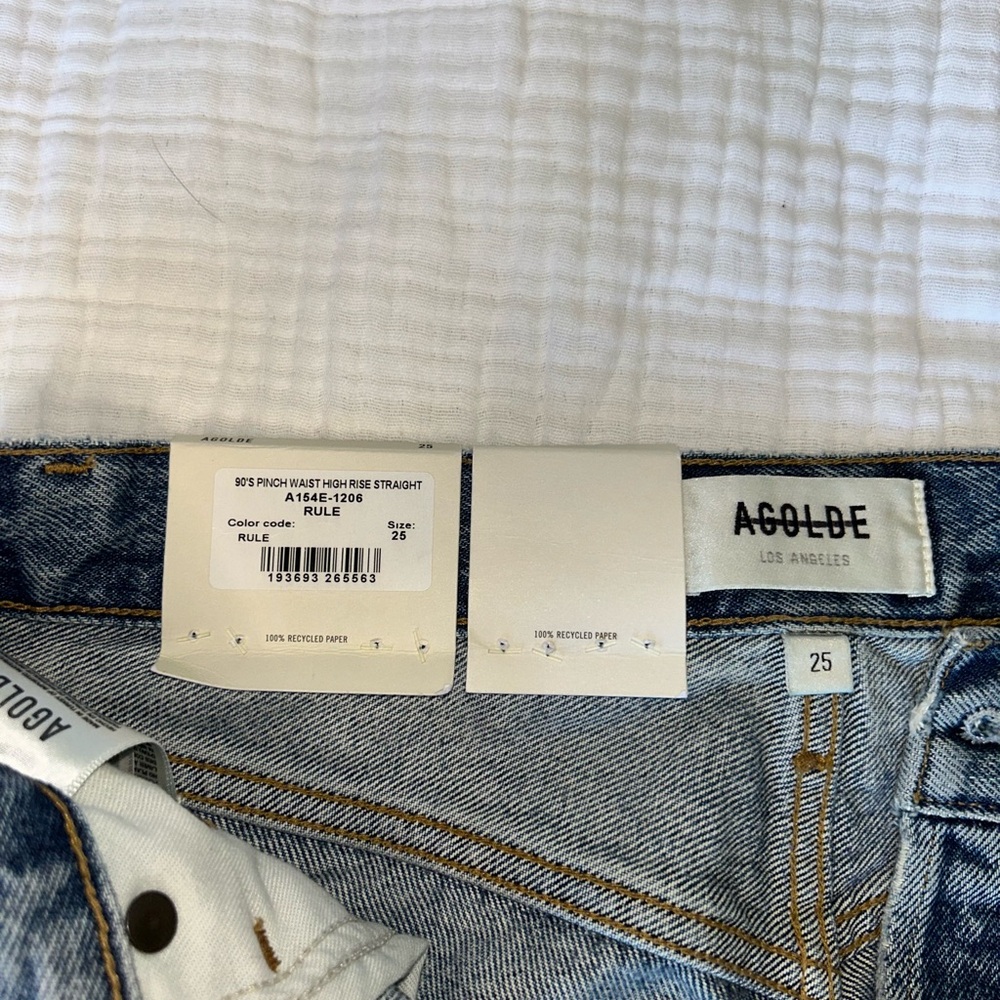 NWT Agolde distressed jeans